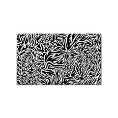 Flames Fire Pattern Digital Art Sticker (rectangular) by Ravend