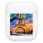 Eiffel Tower Starry Night Print Van Gogh Soft TPU AirPods 1/2 Case Front