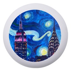 Starry Night In New York Van Gogh Manhattan Chrysler Building And Empire State Building Dento Box With Mirror by Modalart