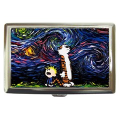 Cartoon Art Starry Night Van Gogh Cigarette Money Case by Modalart