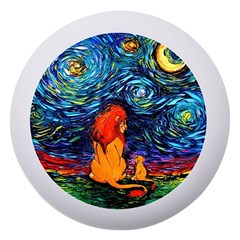 Lion Art Starry Night Van Gogh Dento Box With Mirror by Modalart