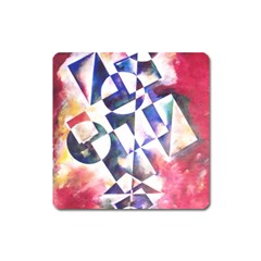 Abstract Art Work 1 Square Magnet by mbs123