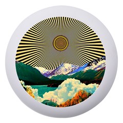 Surreal Art Psychadelic Mountain Dento Box With Mirror by Modalart