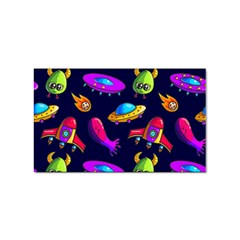 Space Pattern Sticker (rectangular) by Bedest