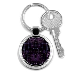 Geometric Art Digital Art Background Key Chain (round) by Pakjumat