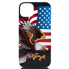 American Eagle Clip Art Iphone 14 Plus Black Uv Print Case by Maspions