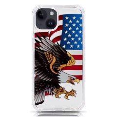 American Eagle Clip Art Iphone 14 Tpu Uv Print Case by Maspions