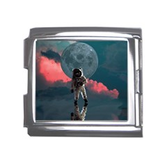 Astronaut Moon Space Nasa Planet Mega Link Italian Charm (18mm) by Maspions