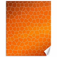 Orange Mosaic Structure Background Canvas 16  X 20  by Hannah976