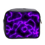 Purple Pattern Background Structure Mini Toiletries Bag (Two Sides) Back