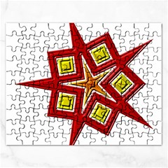 Pattern Tile Decorative Design Star Rectangular Jigsaw Puzzl by Hannah976