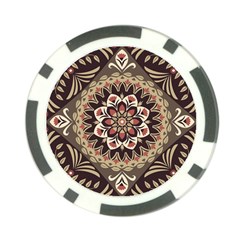 Seamless Pattern Floral Flower Poker Chip Card Guard by Hannah976