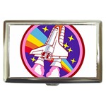 Badge Patch Pink Rainbow Rocket Cigarette Money Case Front