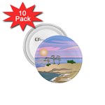 Vacation Island Sunset Sunrise 1.75  Buttons (10 pack) Front