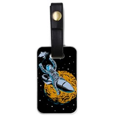 Astronaut Planet Space Science Luggage Tag (one Side) by Sarkoni