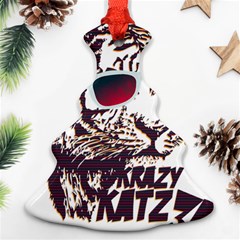 Krazy Katz 3d Tiger Roar Animal Ornament (christmas Tree)  by Sarkoni