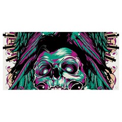 Anarchy Skull And Birds Banner And Sign 8  X 4  by Sarkoni