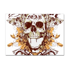 Harvest Of Fear Logo Illustration Skull Pistol Sticker A4 (10 Pack) by Sarkoni