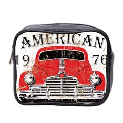 Perfect American Vintage Classic Car Signage Retro Style Mini Toiletries Bag (two Sides) by Sarkoni