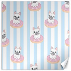 French Bulldog Dog Seamless Pattern Canvas 12  X 12  by Bedest