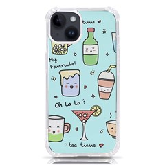 Drinks Cocktails Doodle Coffee Iphone 14 Tpu Uv Print Case by Apen