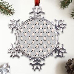 Zebra Wildlife Animal Mammal Metal Large Snowflake Ornament by Apen