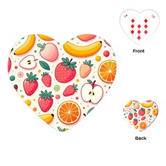 Fruit Sweet Pattern Playing Cards Single Design (heart) by Ravend