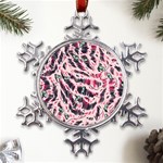 Drawing Notebook Print Reason Metal Large Snowflake Ornament Front