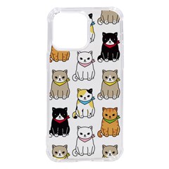 Cat Kitten Seamless Pattern Iphone 14 Pro Max Tpu Uv Print Case by Grandong