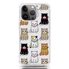 Cat Kitten Seamless Pattern Iphone 13 Pro Tpu Uv Print Case by Grandong