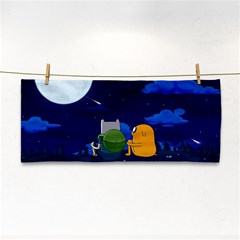 Adventure Time Jake And Finn Night Hand Towel by Sarkoni