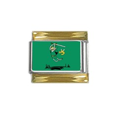 Adventure Time The Legend Of Zelda Gold Trim Italian Charm (9mm) by Sarkoni