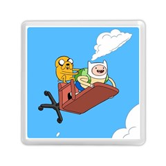 Cartoon Adventure Time Jake And Finn Memory Card Reader (square) by Sarkoni