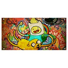 Painting Illustration Adventure Time Psychedelic Art Banner And Sign 8  X 4  by Sarkoni