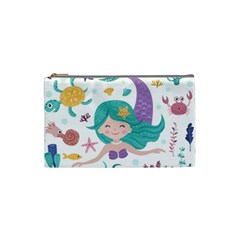 Set Cute Mermaid Seaweeds Marine In Habitants Cosmetic Bag (small) by Bedest