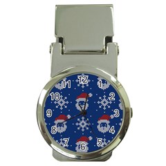 Santa Clauses Wallpaper Money Clip Watches by artworkshop