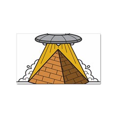 Unidentified Flying Object Ufo Under The Pyramid Sticker Rectangular (100 Pack) by Sarkoni