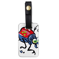 Bug Black Insect Animal Luggage Tag (one Side) by Sarkoni