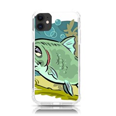 Fish Hook Worm Bait Water Hobby Iphone 11 Tpu Uv Print Case by Sarkoni