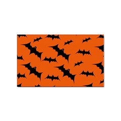 Halloween Card With Bats Flying Pattern Sticker Rectangular (10 Pack) by Hannah976