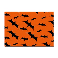 Halloween Card With Bats Flying Pattern Sticker A4 (10 Pack) by Hannah976