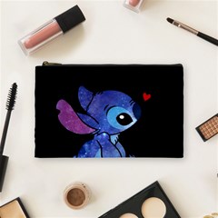 Stitch Love Cartoon Cute Space Cosmetic Bag (medium) by Bedest