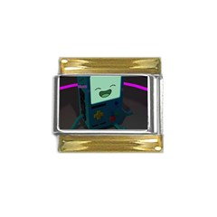 Bmo In Space  Adventure Time Beemo Cute Gameboy Gold Trim Italian Charm (9mm) by Bedest