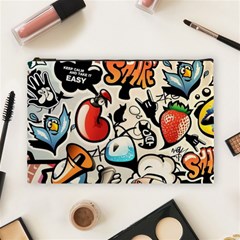 Comical Words Animals Comic Omics Crazy Graffiti Cosmetic Bag (large) by Bedest