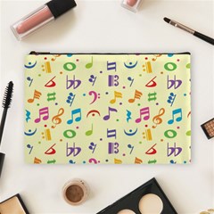 Seamless Pattern Musical Note Doodle Symbol Cosmetic Bag (large) by Hannah976