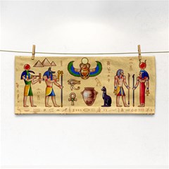 Egypt Horizontal Illustration Hand Towel by Hannah976