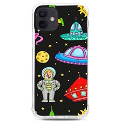 Seamless Pattern With Space Objects Ufo Rockets Aliens Hand Drawn Elements Space Iphone 12/12 Pro Tpu Uv Print Case by Hannah976