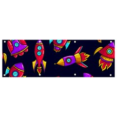 Space Patterns Banner And Sign 9  X 3  by Hannah976