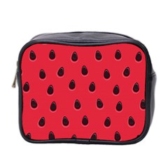 Seamless Watermelon Surface Texture Mini Toiletries Bag (two Sides) by Hannah976