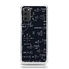 Mathematical Seamless Pattern With Geometric Shapes Formulas Samsung Galaxy S20 6 2 Inch Tpu Uv Case by Hannah976